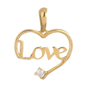 آویز گردنبند طلا 18 عیار زنانه قیراط طرح قلب کد GH4611