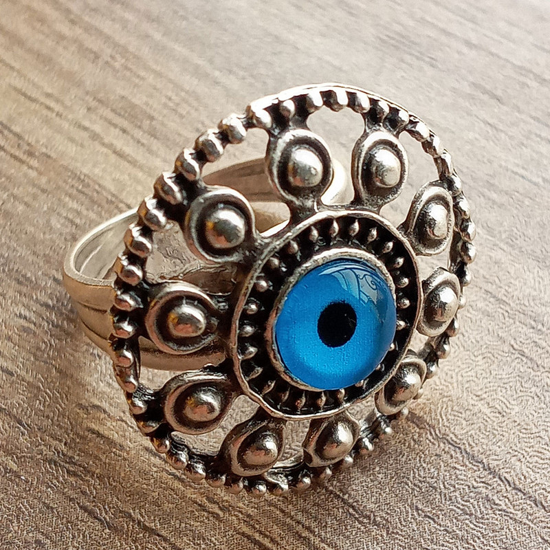 انگشتر زنانه مدل چشم و نظر عثمانی کد ANC-E2 انگشتر زنانه مدل چشم و نظر عثمانی کد ANC-E2