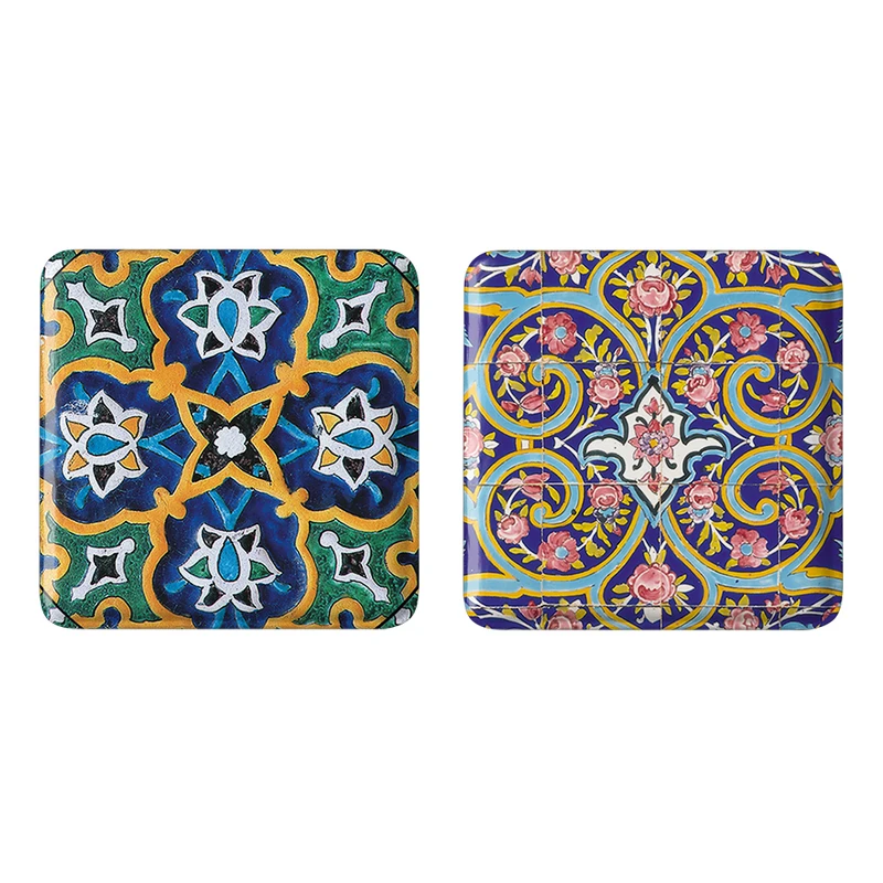 مگنت خندالو مدل کاشی کد 21532154 مجموعه 2 عددی