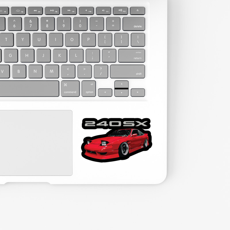 استیکر لپ تاپ و موبایل بووم طرح ماشین مدل Nissan 240SX کد UV048
