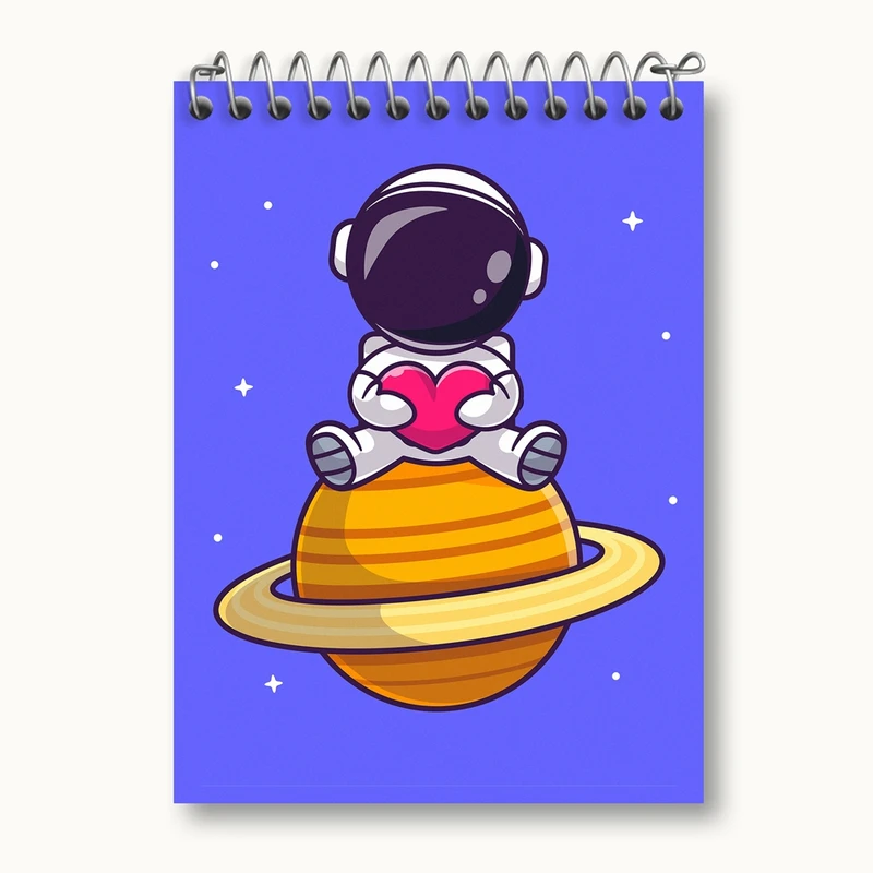 دفتر یادداشت 50 برگ خندالو مدل فضانورد کد 25108