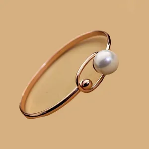  انگشتر طلا 18 عیار زنانه قیراط طرح مروارید کد GH3138