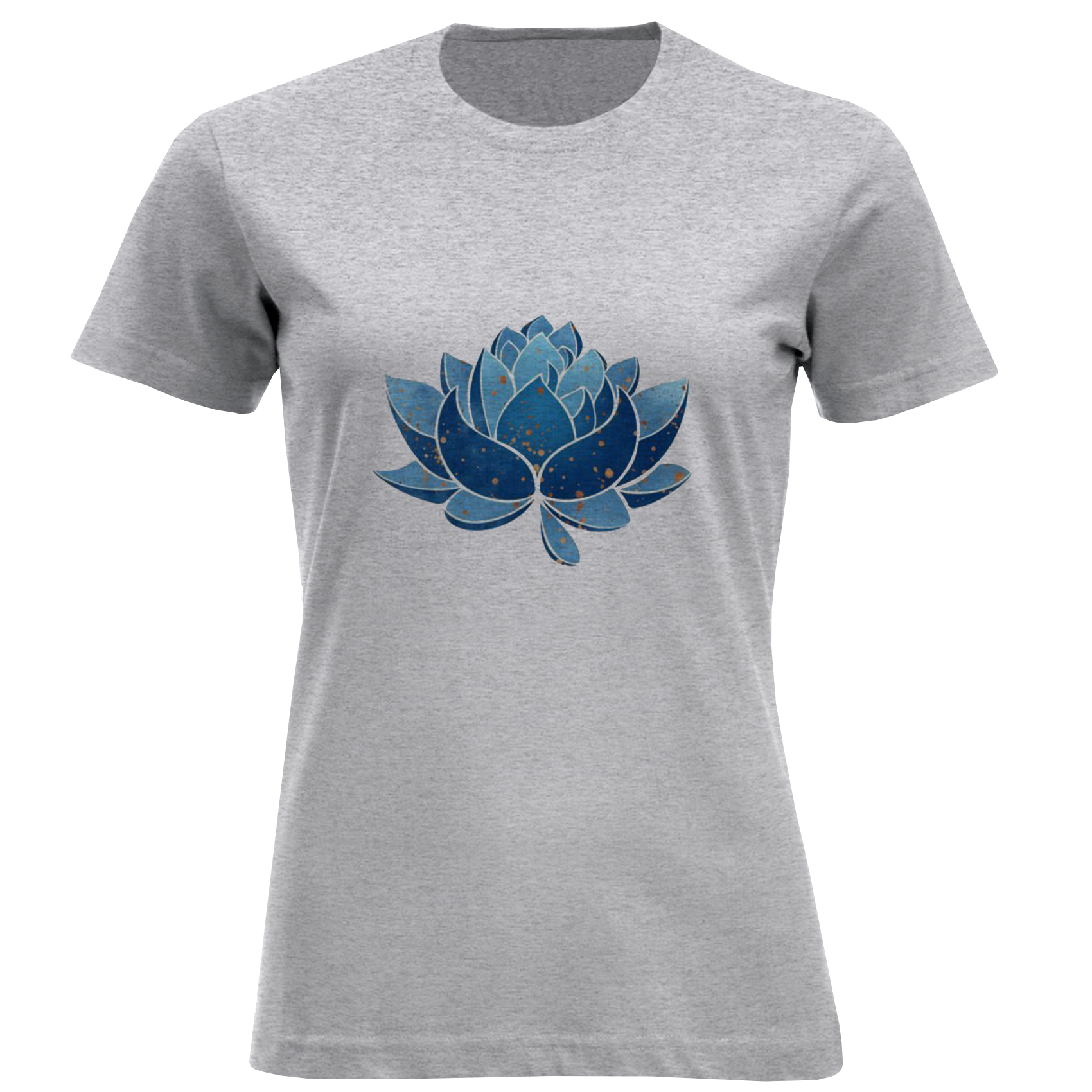 تی شرت آستین کوتاه زنانه مدل گل مردابی D880