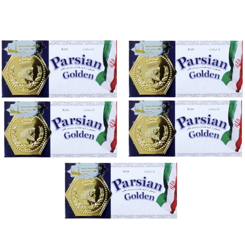 طلا گرمی 18 عیار مدل پارسیان آفرینش مجموعه 5 عددی