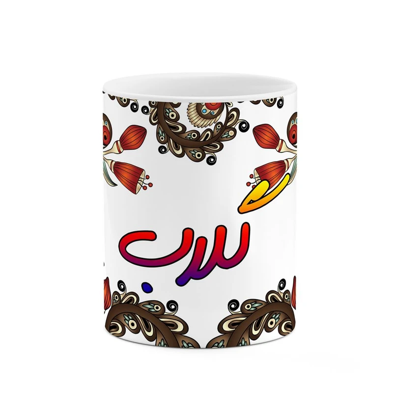 ماگ کاکتی مدل اسم گلاب طرح سنتی گل و بته کد mgh46734