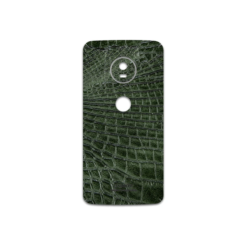 برچسب پوششی ماهوت مدل Green-Crocodile-Leather مناسب برای گوشی موبایل موتورولا Moto G5