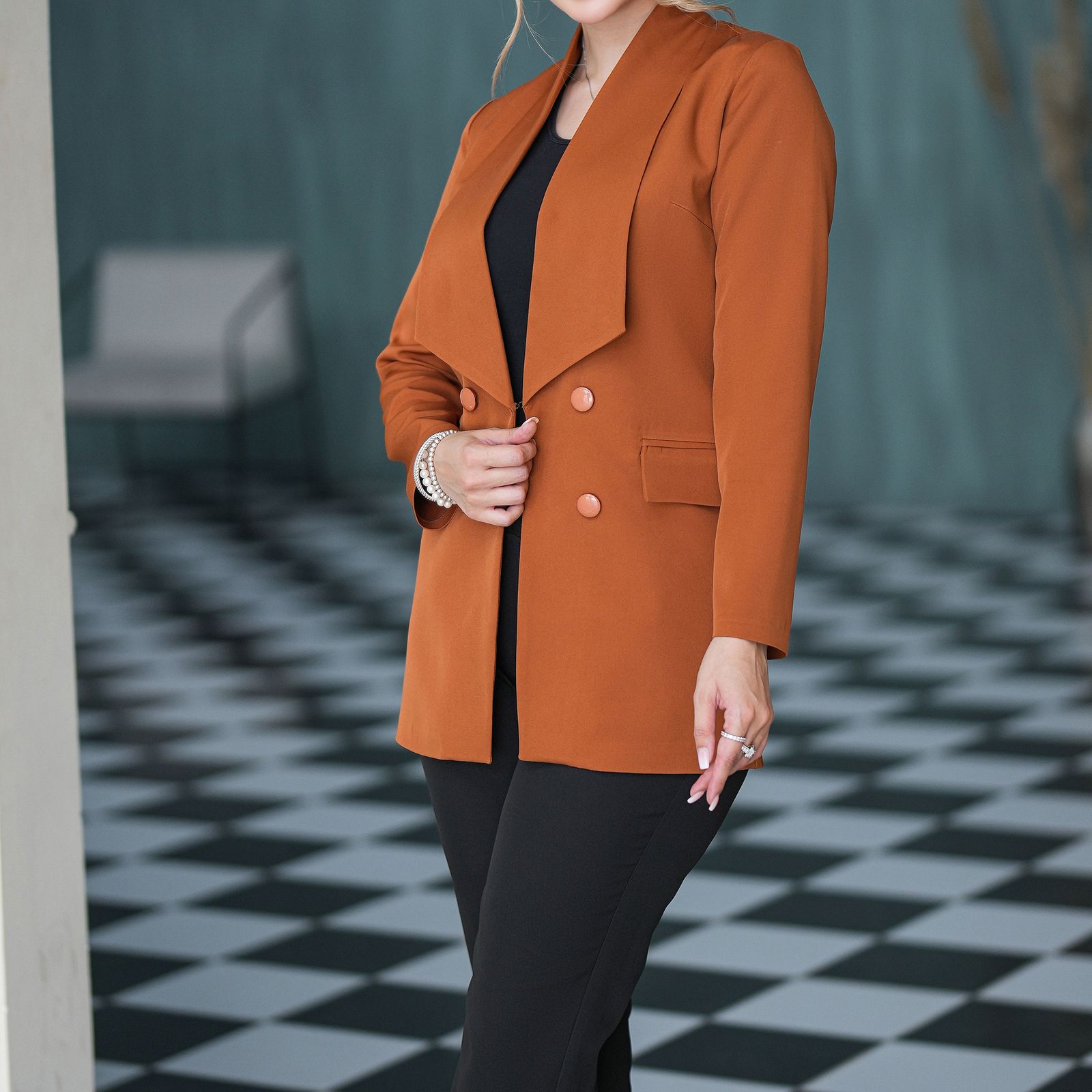 مانتو کتی زنانه السانا مدل دلشید کد 119917 - - 2