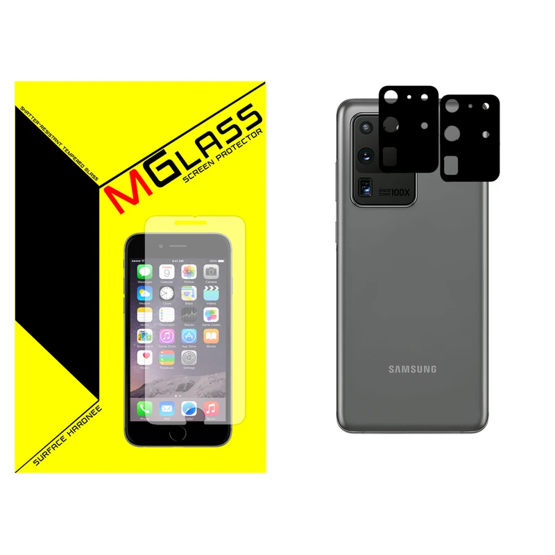 محافظ لنز فلزی دوربین ام گلس مدل MGL-02 مناسب برای گوشی موبایل سامسونگ GALAXY S20 ULTRA بسته دو عددی