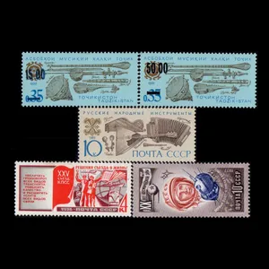 تمبر یادگاری مدل خارجی مجموعه 5 عددی 