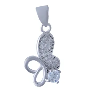    آویز گردنبند نقره زنانه بازرگانی میلادی کد PKR-087