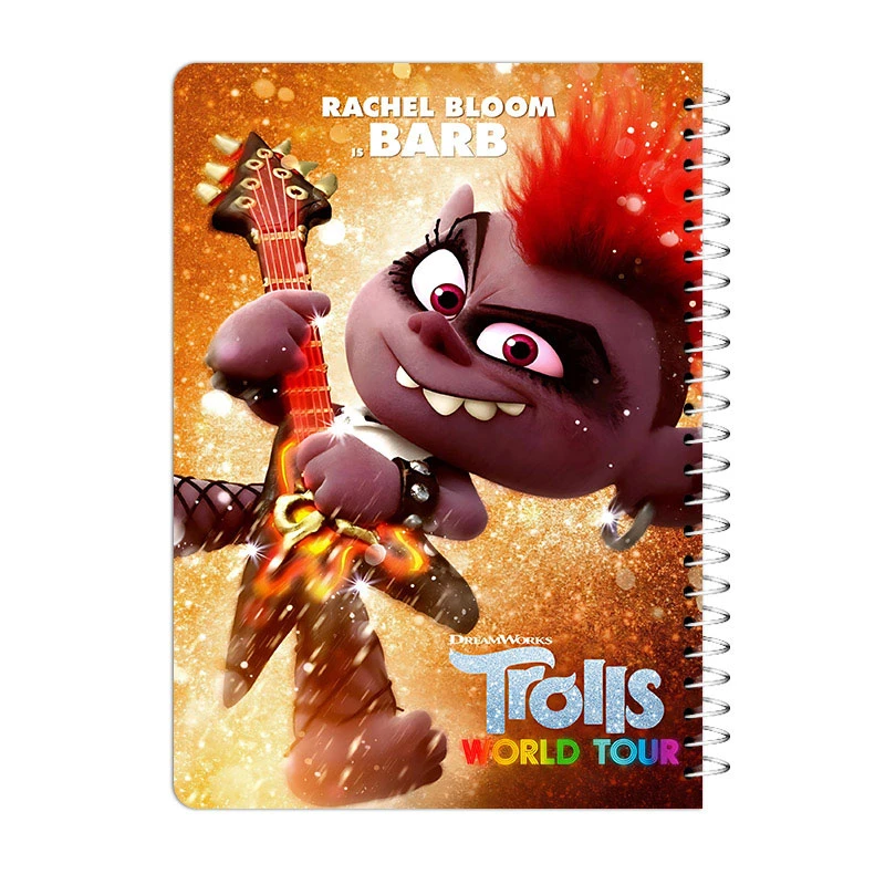 دفتر مشق 80 برگ آی چاپ مدل ترول ها طرح بارب کد 393