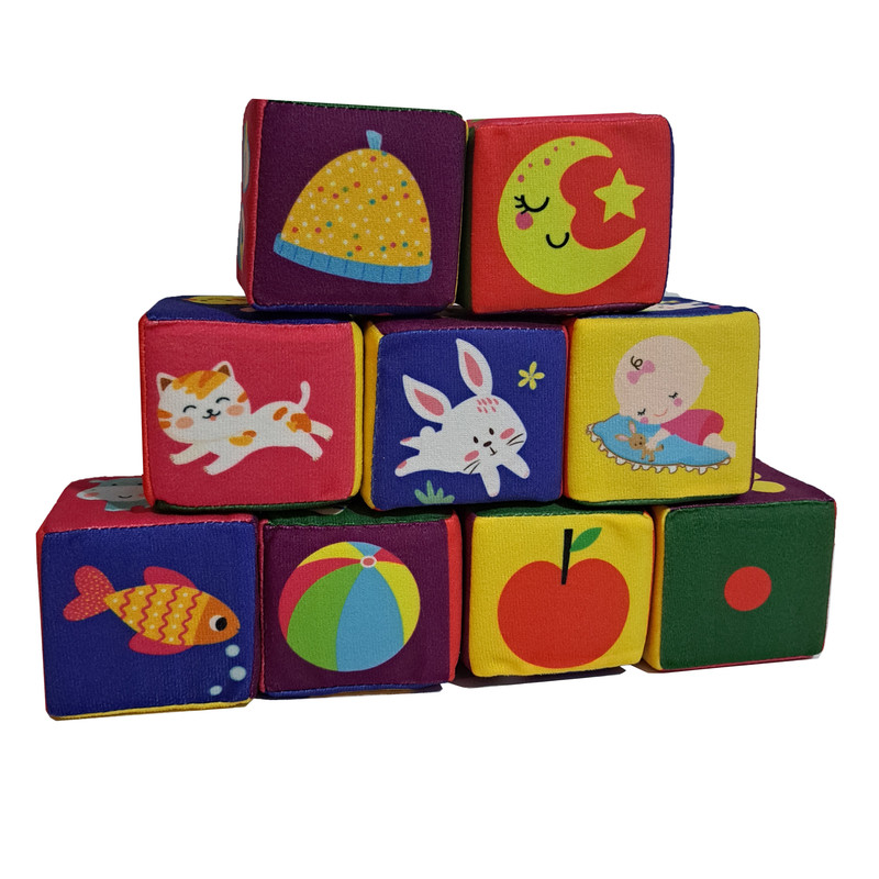 بازی آموزشی مدل مکعب های ابری کد 805 مجموعه 9 عددی