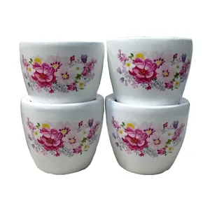 گلدان طرح دسته گل مدل PtF4 مجموعه 4 عددی