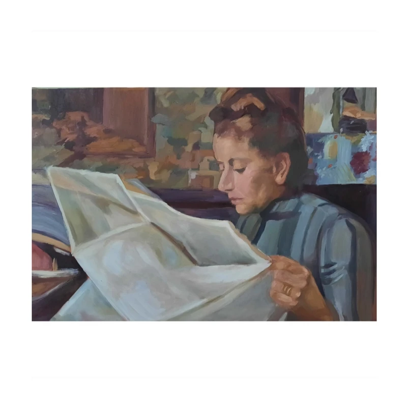 تابلو نقاشی رنگ روغن به سبک رئال طرح منظره 