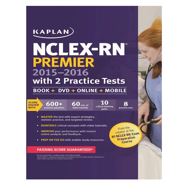کتاب Kaplan NCLEX-RN Premier اثر Barbara Arnoldussen انتشارات Kaplan