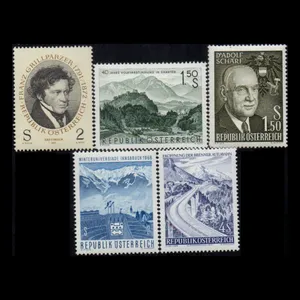 تمبر یادگاری مدل خارجی مجموعه 5 عددی 