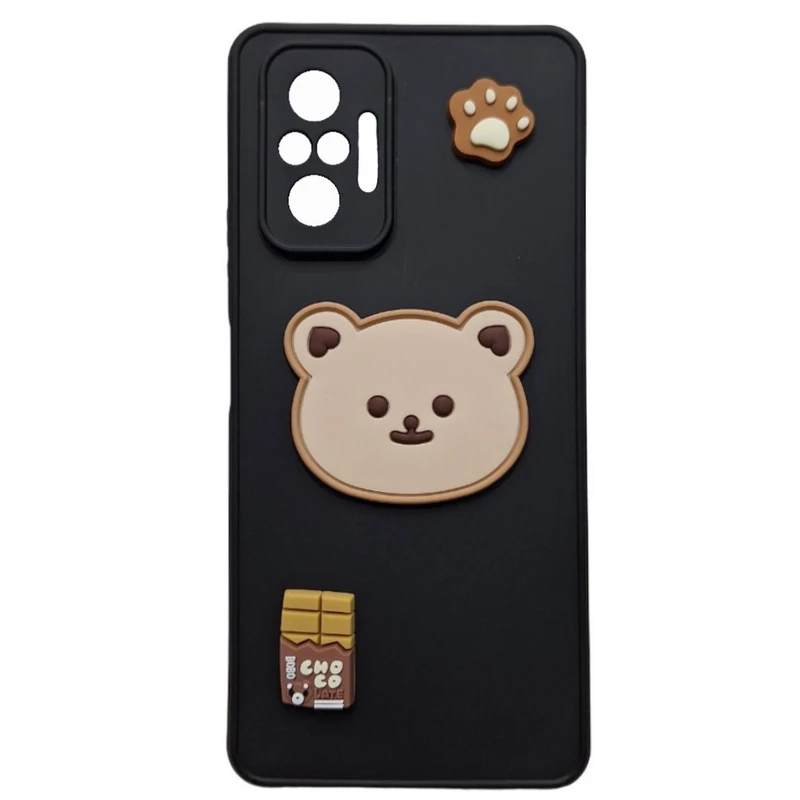 کاور طرح عروسک خرسی مدل Note10pro مناسب برای گوشی موبایل شیائومی Redmi Note 10 Pro / Note 10 Pro Max