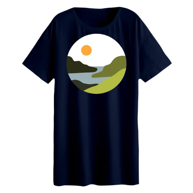 تی شرت لانگ زنانه مدل مینیمال کد 1