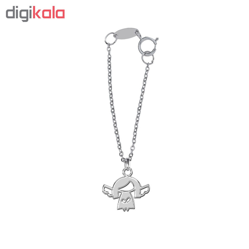 آویز ساعت نقره ترمه1 طرح فرشته کد E286