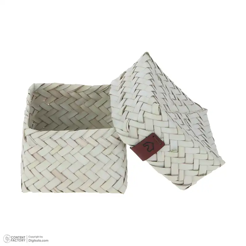 باکس حصیری بوهومین طرح مربع مدل 001