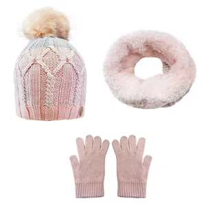 ست کلاه و شال گردن و دستکش بچگانه تارتن مدل 65011