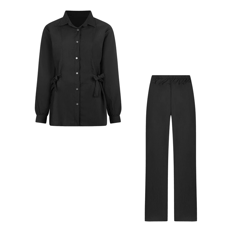 عکس شماره 9 : مانتو و شلوار زنانه مدل پاپیون 104