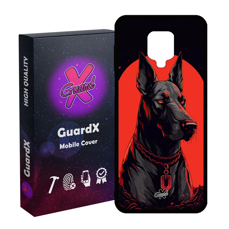 کاور گارد ایکس طرح سگ مدل Glass10621 مناسب برای گوشی موبایل شیائومی Redmi Note9 Pro/Note 9 Pro Max/Redmi Note 9S/MI Poco M2 Pro