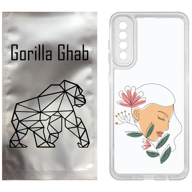 کاور گوریلا قاب مدل CLG کد 53 طرح صورت زن مناسب برای گوشی موبایل سامسونگ Galaxy A50 / A50S / A30S