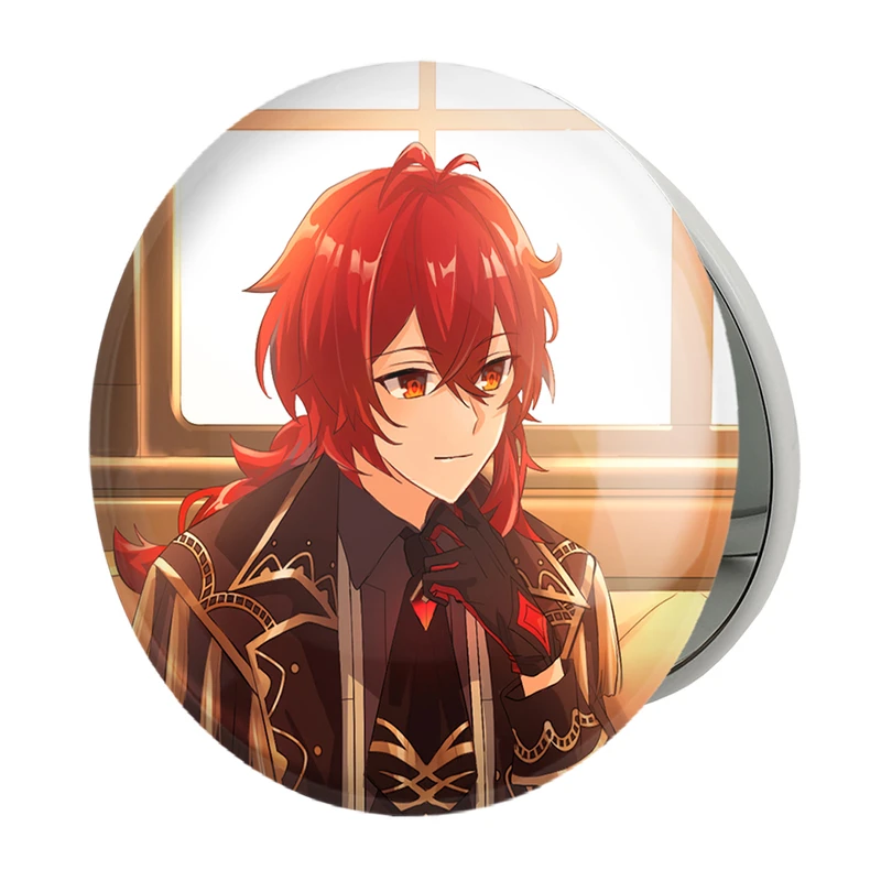 آینه جیبی خندالو طرح بازی گنشین ایمپکت Genshin Impact مدل تاشو کد 24553 