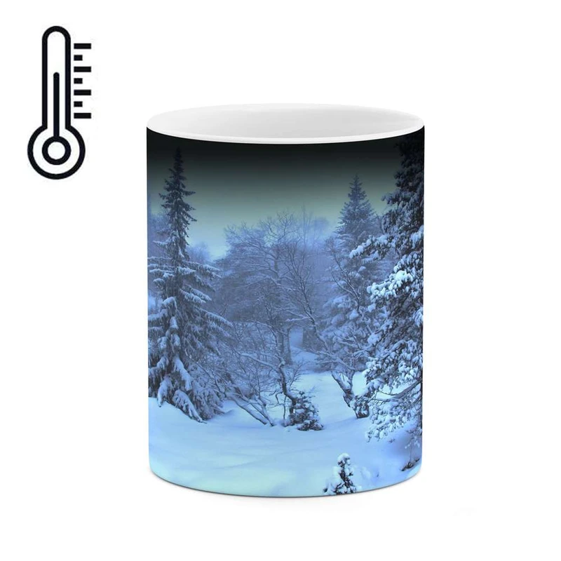 ماگ حرارتی کاکتی مدل منظره برفی کد mgh14878