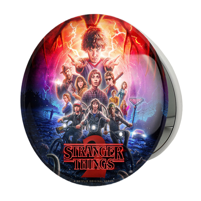 آینه جیبی خندالو طرح سریال استرنجر تینگز Stranger Things مدل تاشو کد 19301 