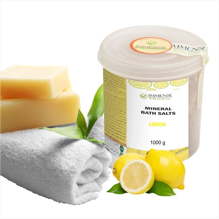 نمک حمام ایمنس هربال مدل لیمو وزن 1000 گرم - - 2