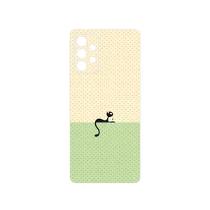MAHOOT Minimal Internet Cat Icon Cover Sticker for Samsung Galaxy A72