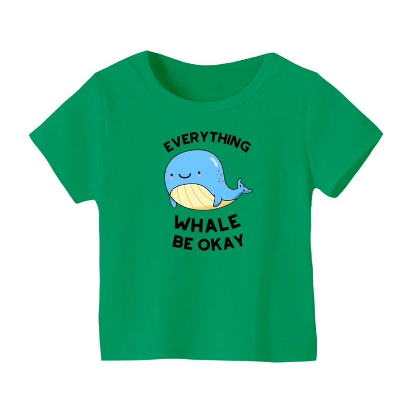 تی شرت آستین کوتاه بچگانه مدل نهنگ کد ۲