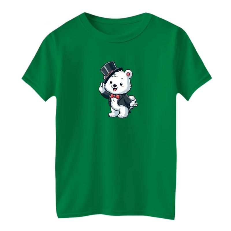 تی شرت آستین کوتاه بچگانه مدل خرسی کد 01