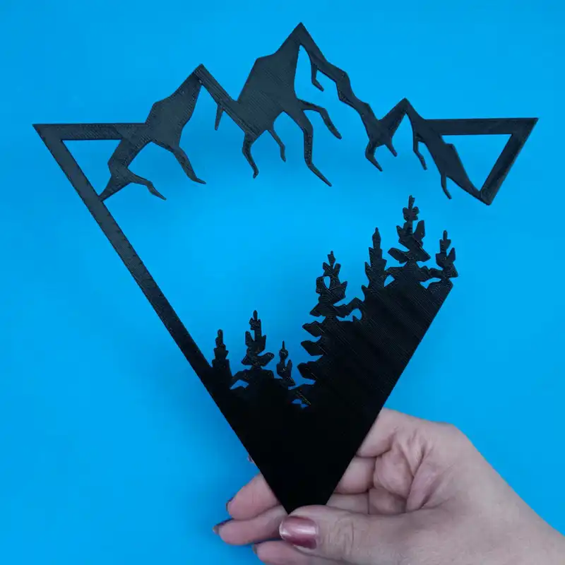 دیوارکوب مدل طبیعت برفی بزرگ کد 59-13