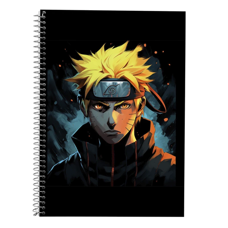 دفتر زبان 50 برگ مدوپد مدل سه خط طرح Naroto کد DF11389