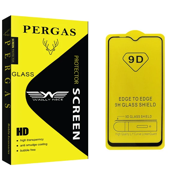 محافظ صفحه نمایش 9D وایلی نایس مدل Pergas Glass مناسب برای گوشی موبایل سامسونگ Galaxy A10