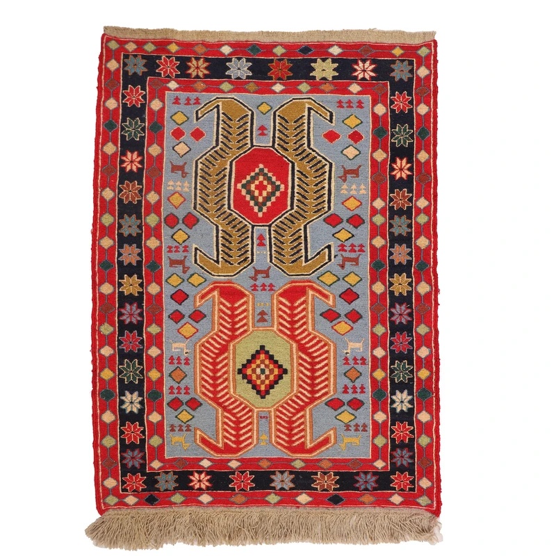 گلیم دستبافت یک متری مدل ورنی کد 4041161