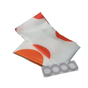پرده حمام رزین‌ تاژ طرح Orange سایز 140x200 سانتی‌متر