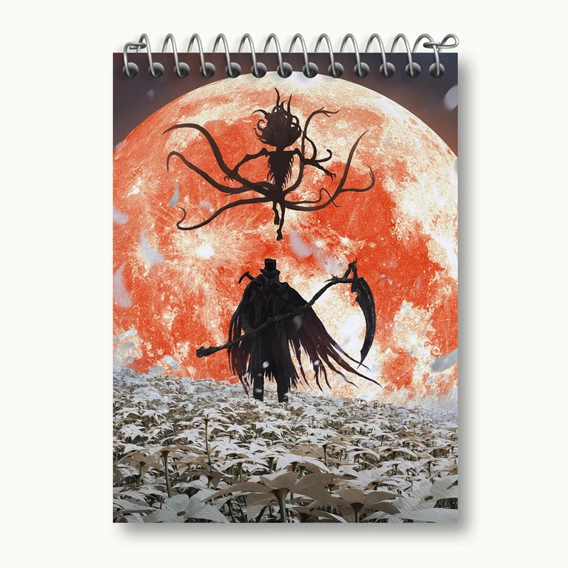 دفتر یادداشت 50 برگ خندالو مدل بازی بلاد بورن Blood Borne کد 30066