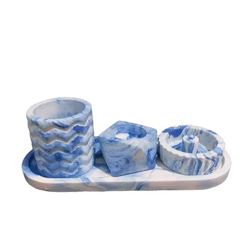 ست جاشمعی و جاعودی و جاکبریتی کد 102 به همراه سینی مجموعه 4 عددی