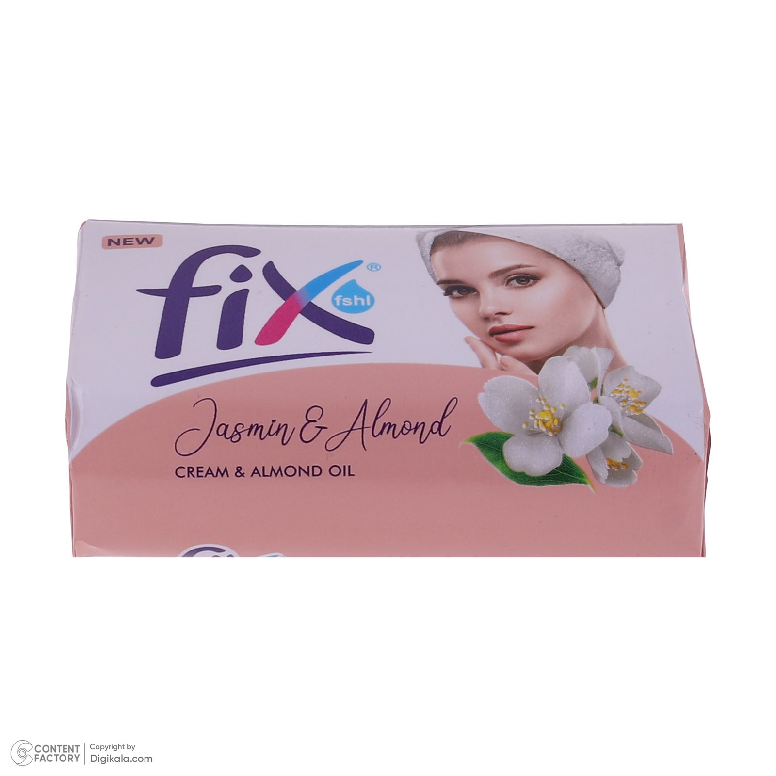 صابون شستشو فیکس مدل Jasmin & Almond وزن 90 گرم بسته 6 عددی -  - 4