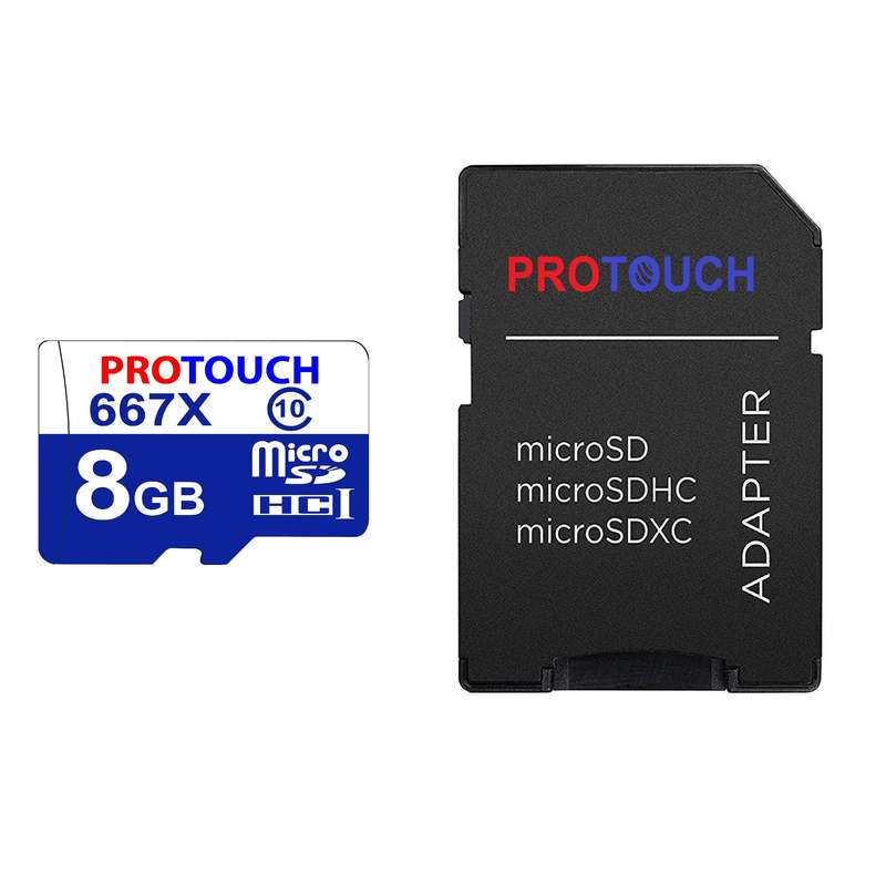 کارت حافظه microSDXC پروتاچ مدل Ultra کلاس 10 استاندارد UHS-1 U3 سرعت 160MBps ظرفیت 8 گیگابایت به همراه آداپتور SD کارت حافظه microSDXC پروتاچ مدل Ultra کلاس 10 استاندارد UHS-1 U3 سرعت 160MBps ظرفیت 8 گیگابایت به همراه آداپتور SD