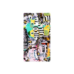 MAHOOT Collage of Teared Paper Cover Sticker for Nokia XL