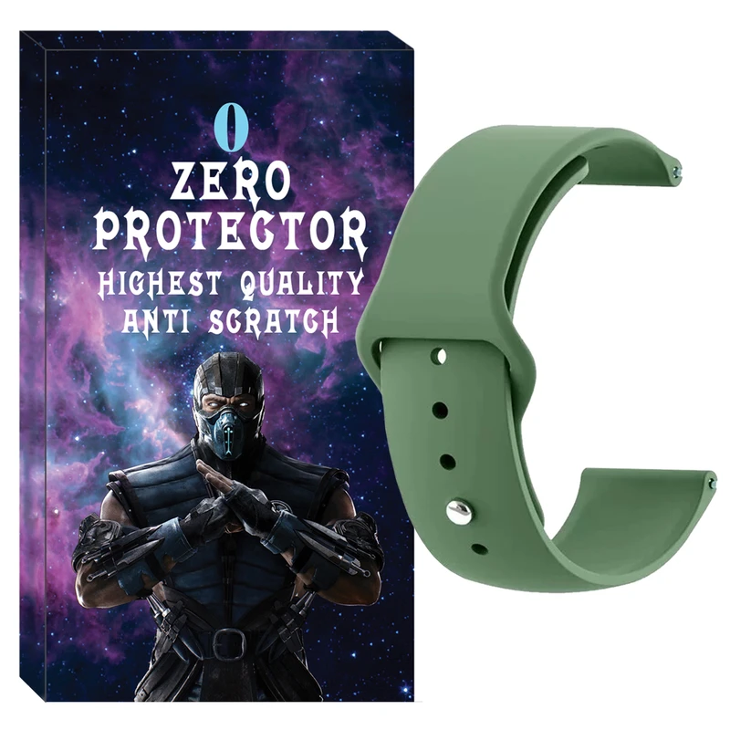 بند زیرو مدل Z20BN مناسب برای ساعت هوشمند سامسونگ Galaxy Watch Active 1 / Active 2 40mm / Active 2 44mm / Watch 3 size 41mm / Galaxy Watch 4 40mm / watch 4 42mm / watch 4 44mm / watch 4 46mm