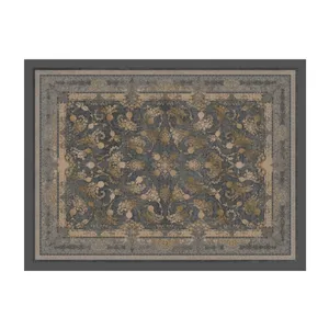 روفرشی مدل مدرن کشدار زمینه قهوه‌ای تیره