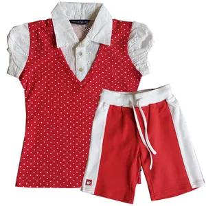 ست بلوز و شلوارک دخترانه توبی اند بنت مدل لو رنگ قرمز