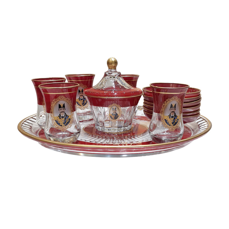 سرویس چای خوری 14 پارچه 6 نفره مدل ناصری R12160