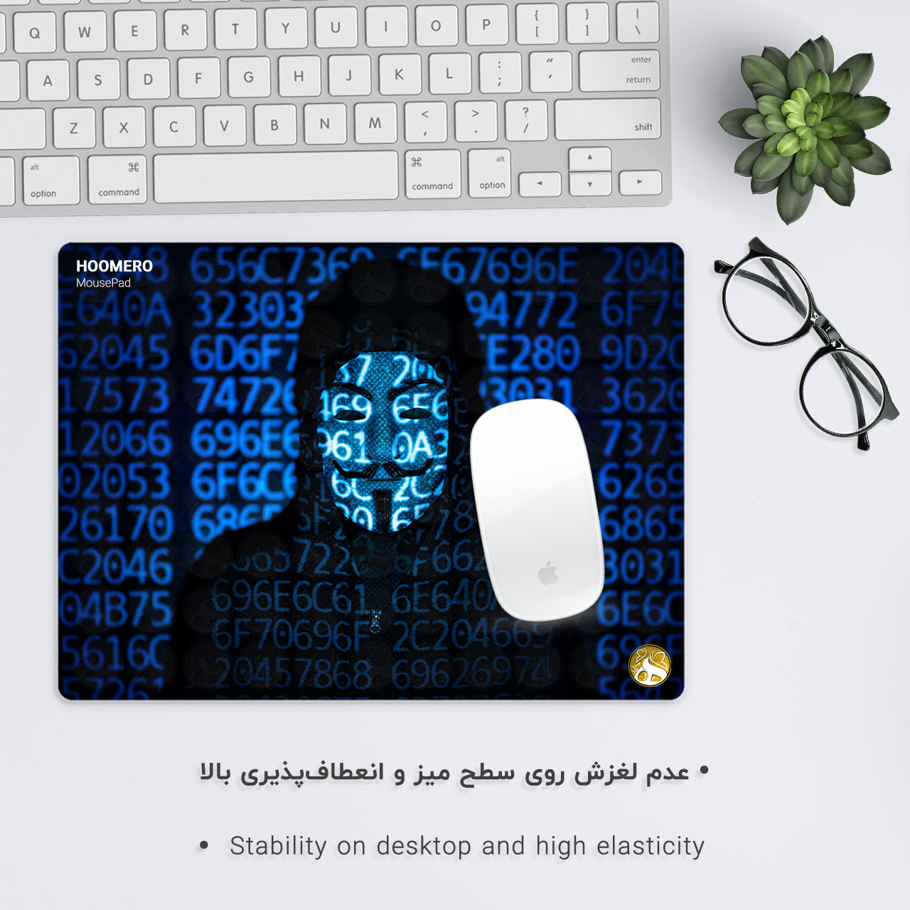 ماوس پد هومرو مدل A3284 طرح هکر
